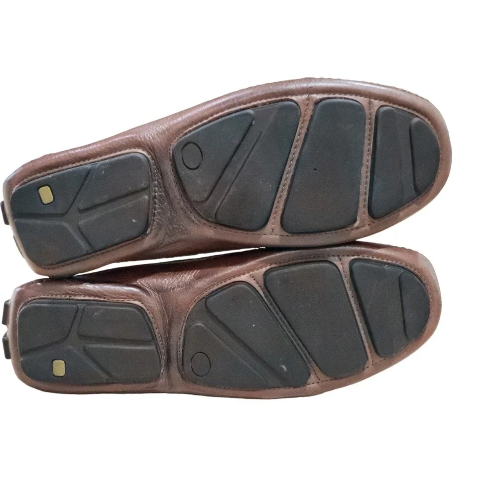 Mercanti Fiorentini Relax Men's Brown Leather Driving Loafers Shoes Size ‎ 11 M